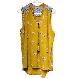 Jolt‎ Sleeveless Multicolor Flowy Flower Top Size XLarge